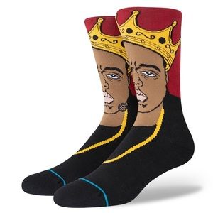 Stance The Notorious Big Biggie Resurrected Crew Socks Infiknit Casual Large